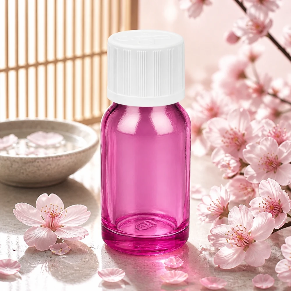 Flacone da 10 ml con tappo a vite bianco da 11 mm a prova di bambino PurpleLine UT18/10 Pratico flacone in vetro da 10 ml con tappo a vite per cosmetici e miscele fai da te in casa