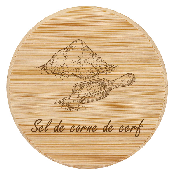 Coppia in legno "Sel de corne de cerf" per WECK RR60 Coppia in legno "Sel de corne de cerf" per WECK RR60