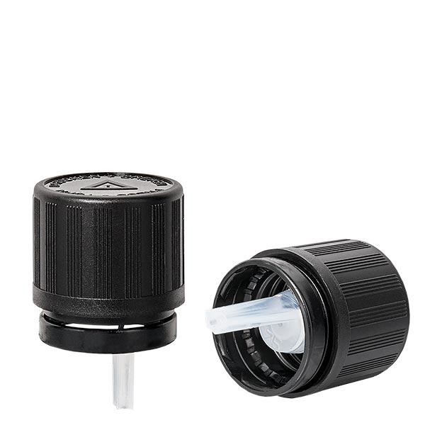 Tappo a goccia. 1mm nero (DIN18, UT18) KiSi.. OV.. Tappo a goccia. 1mm nero (DIN18, UT18) KiSi.. OV..