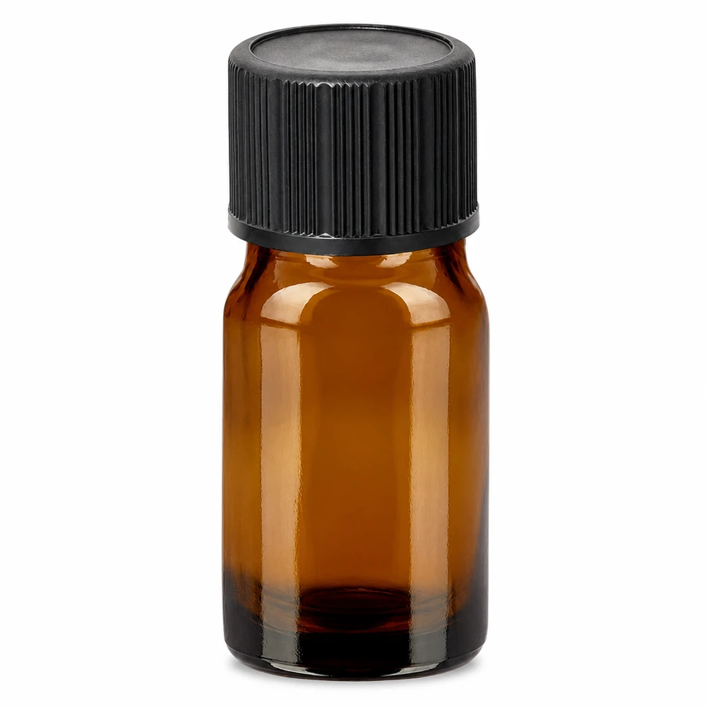 Flacone contagocce da 5 ml 1 mm nero STD BrownLine UT18/5 Flacone contagocce da 5 ml marrone con tappo a vite nero per un dosaggio preciso