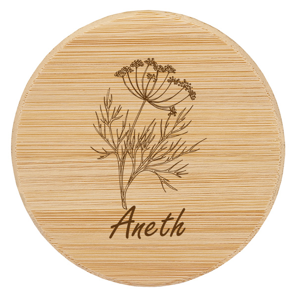 Coppia in legno "Aneth" per WECK RR60 Coppia in legno "Aneth" per WECK RR60