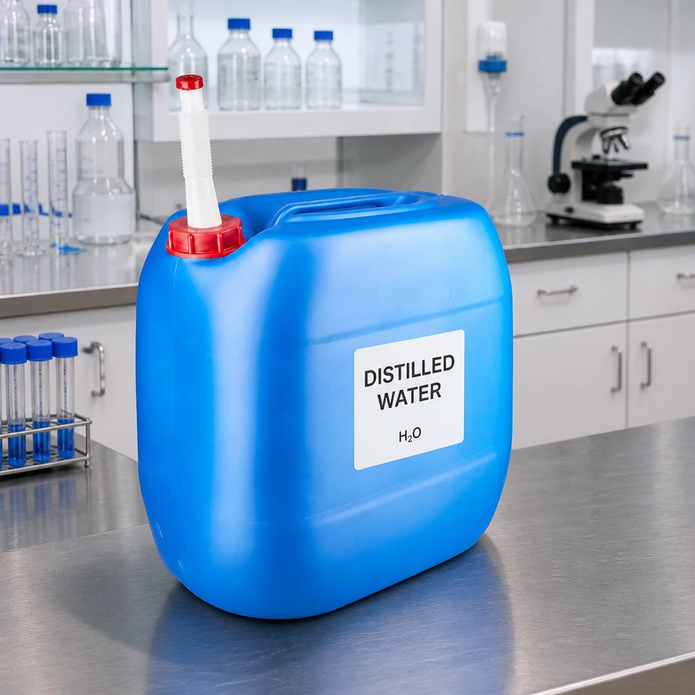 Tanica 30 litri blu con tubo di uscita Flex Robusto contenitore in plastica da 30 litri, di colore blu, con beccuccio flessibile per un versamento sicuro dei liquidi