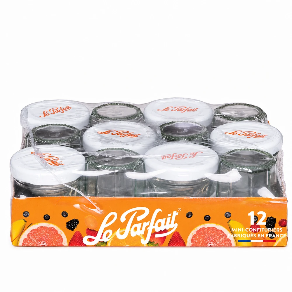 Le Parfait mini vasetti di marmellata 44ml in un set di 12 vasetti con tappo a vite in confezione di vendita