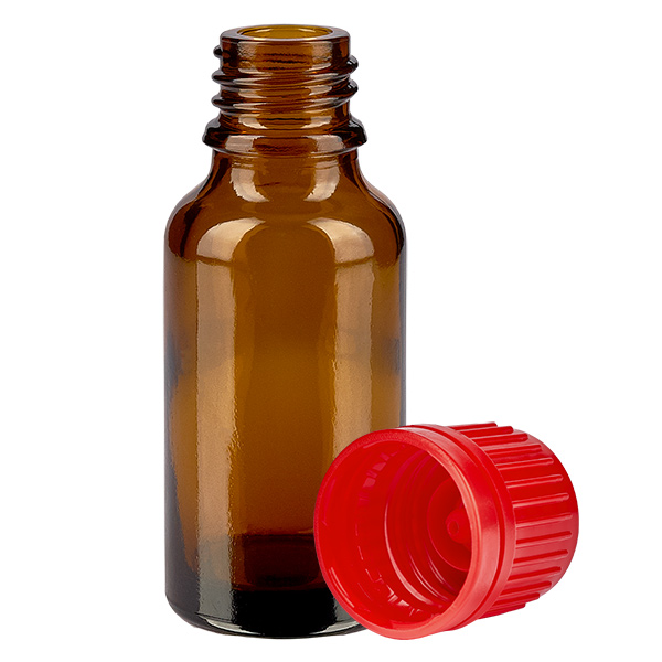 Bottiglia da 20ml 11mm SV rosso OV BrownLine UT18/20