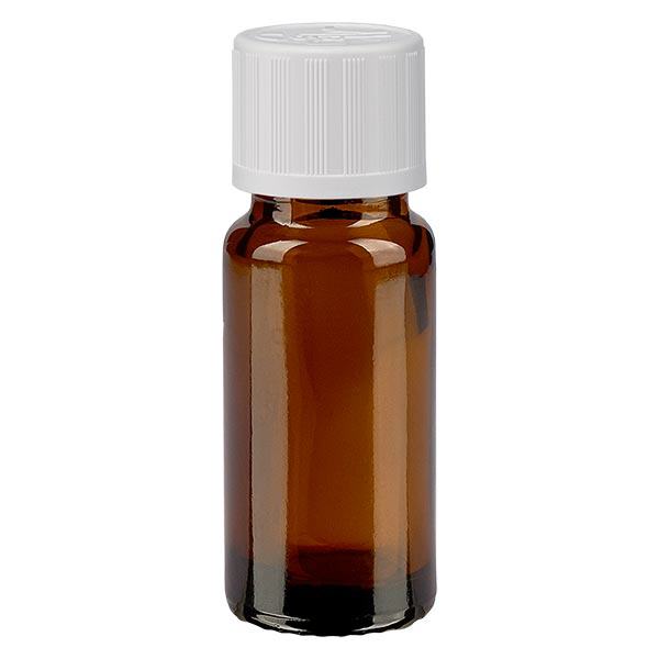 Bottiglia da farmacia marrone da 10ml. SV STD KiSi bianco/11mm ApoGlas Bottiglia da farmacia marrone da 10ml. SV STD KiSi bianco/11mm ApoGlas