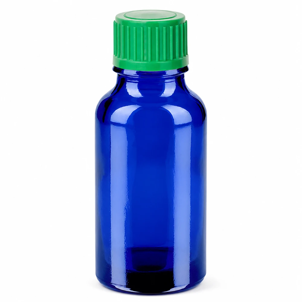 Flacone contagocce da 20 ml 0,8 mm verde STD BlueLine UT18/20 Flacone in vetro blu di alta qualità da 20 ml con sistema contagocce preciso per soluzioni mediche