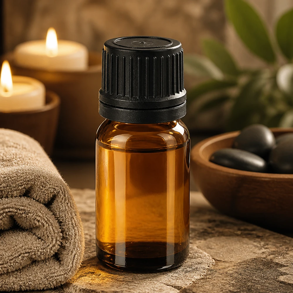 Flacone contagocce da 5 ml 1 mm nero OV BrownLine UT18/5 Flacone contagocce di alta qualità da 5 ml in vetro ambrato con protezione dai raggi UV e tappo nero ergonomico