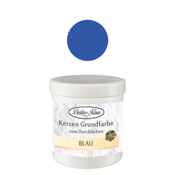 Colore di base per candele Doktor-Klaus blu, 7g, in latta Colore di base per candele Doktor-Klaus blu, 7g, in latta