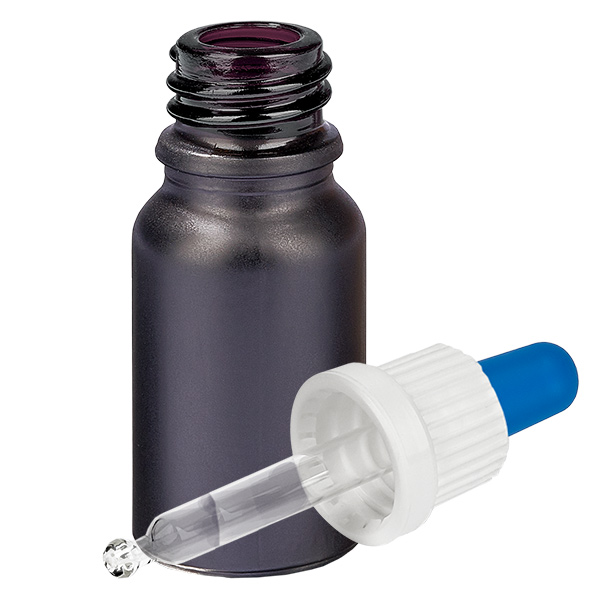 Bottiglia per pipette da 10ml bianco/blu OV BlackLine UT18/10