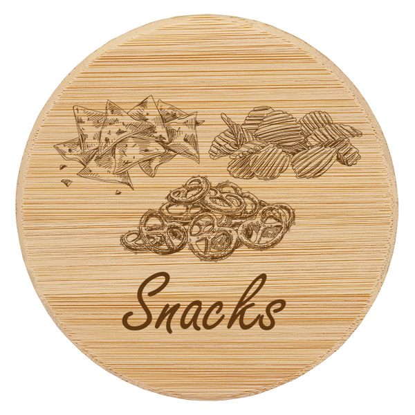 Coppia in legno "Snacks" per WECK RR100 Coppia in legno "Snacks" per WECK RR100