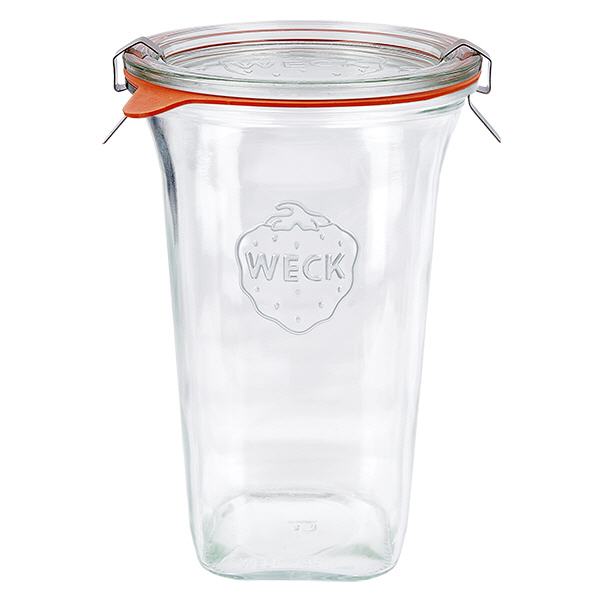 Barattolo Quadro da 795 ml completo WECK RR100