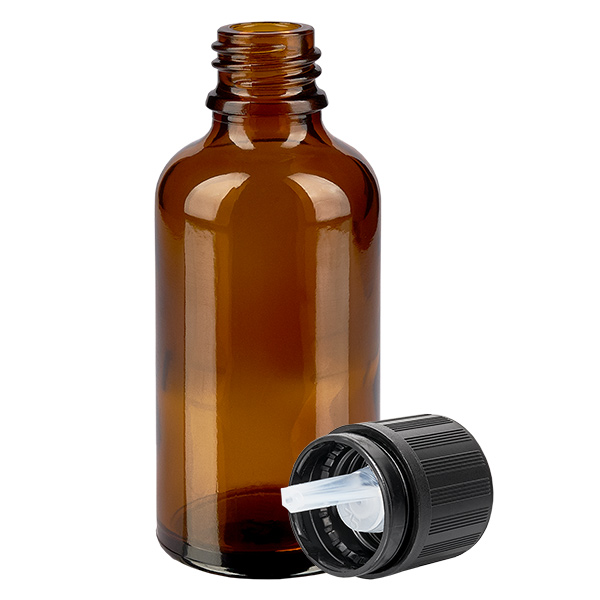 Flacone contagocce da 50 ml. 1mm s. OV KiSi Bli BrownL. UT18/50