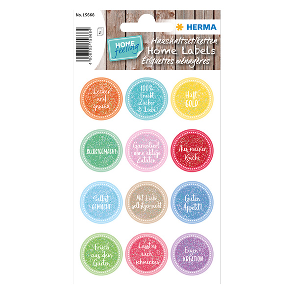 Sticker "Hüftgold" (24 adesivi con glitter)