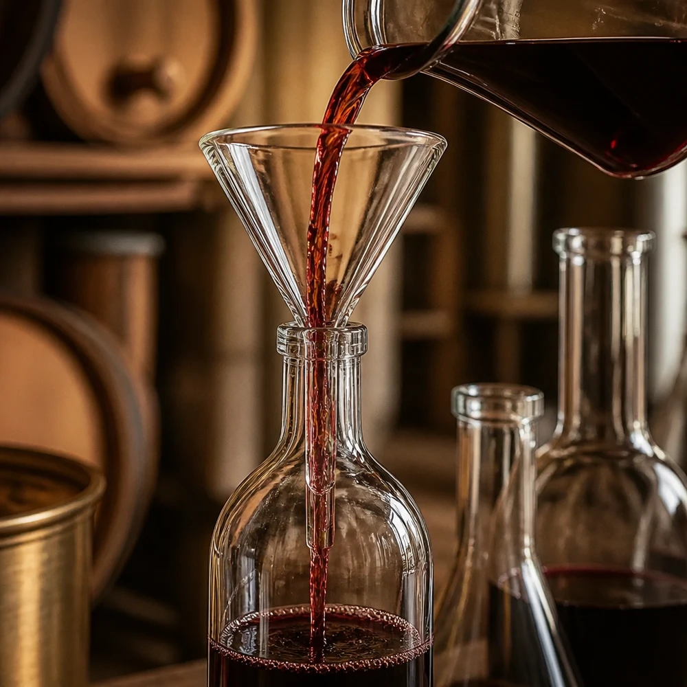 Imbuto Ø 45 mm in borosilicato angolo 60 stile corto Imbuto da laboratorio di precisione con apertura di 45 mm in vetro borosilicato di alta qualità per un trasferimento sicuro dei liquidi