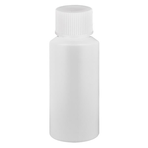 Flacone farmaceutico HDPE 30ml bianco, con tappo bianco SV Flacone farmaceutico HDPE 30ml bianco, con tappo bianco SV