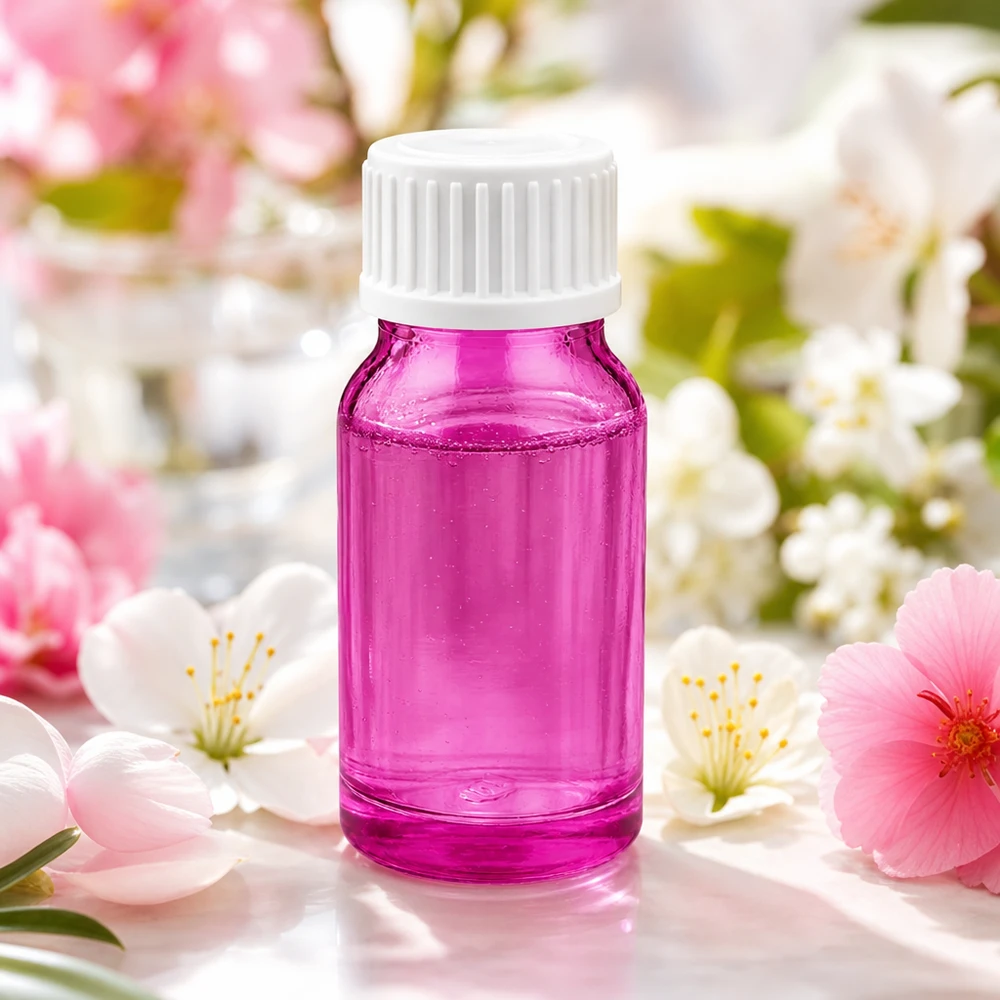 Fiala in vetro viola da 10 ml con protezione UV e sistema contagocce preciso per sostanze sensibili alla luce