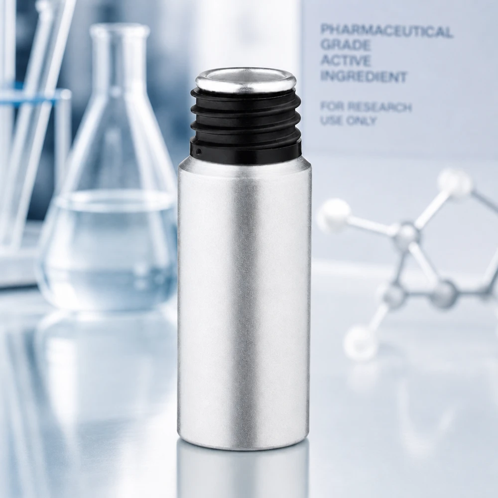 Bottiglia in alluminio decapato da 20 ml Flacone leggero in alluminio decapato da 20 ml, realizzato in alluminio anodizzato per un trasporto sicuro dei campioni