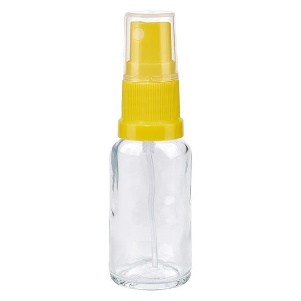 Flacone spray da 20 ml giallo/trasparente STD ClearLine UT18/20 Flacone spray da 20 ml giallo/trasparente STD ClearLine UT18/20