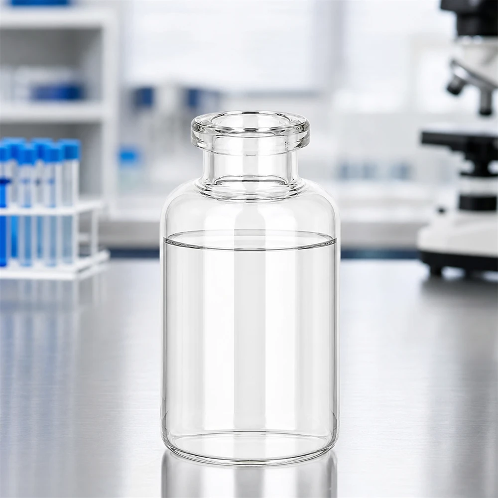 Flacone per iniezione in vetro trasparente 30ml Hochwertige Klarglas Injektionsflasche 30ml mit verdicktem Mündungsrand für sichere Gummistopfenversiegelung