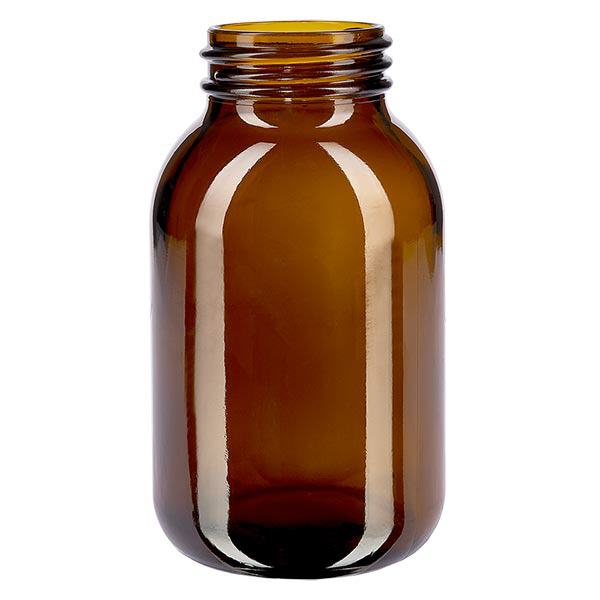 Bottiglia a collo largo da 500 ml in vetro ambrato