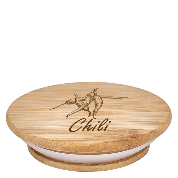 Tappo in legno "Chilli" per WECK RR60