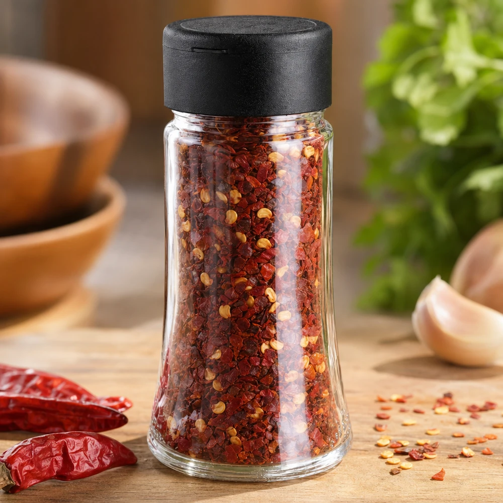 Barattolo per sale/spezie da 95 ml con dosatore, nero Barattolo per sale/spezie da 95 ml con dosatore, nero