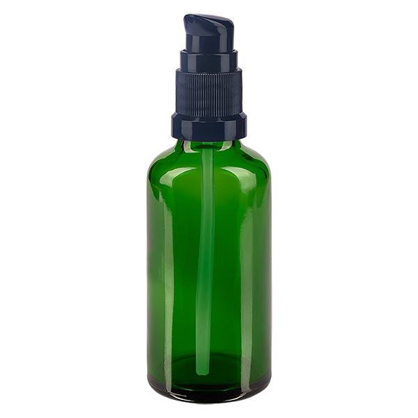Flacone a pompa verde da 50ml STD nero ApoGlas