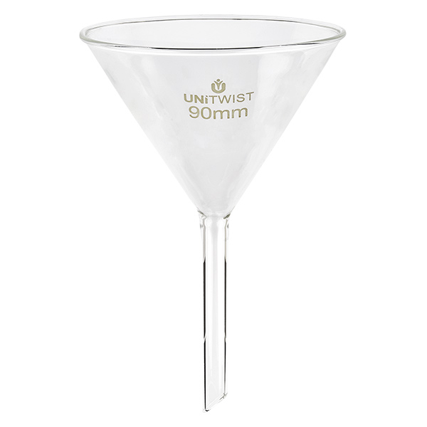 Imbuto in vetro ø 90mm borosilicato UNiTWIST Imbuto in vetro ø 90mm borosilicato UNiTWIST
