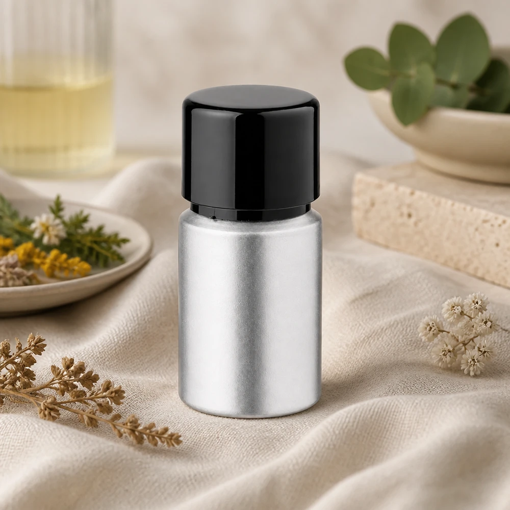 Pratico flacone in alluminio macchiato da 10 ml - porzione ideale per i viaggi e gli spostamenti