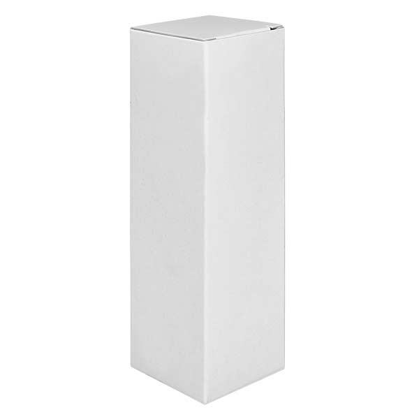 Scatola pieghevole FS4 in cartone bianco, altezza 97mm Scatola pieghevole FS4 in cartone bianco, altezza 97mm