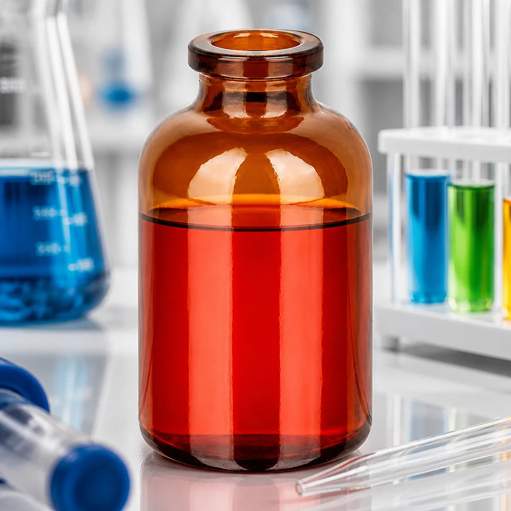 Flacone per iniezione in vetro ambrato 30ml Kleine Braunglas-Injektionsflasche 30ml kompakte Bauform für Einzel- und Mehrfachentnahme
