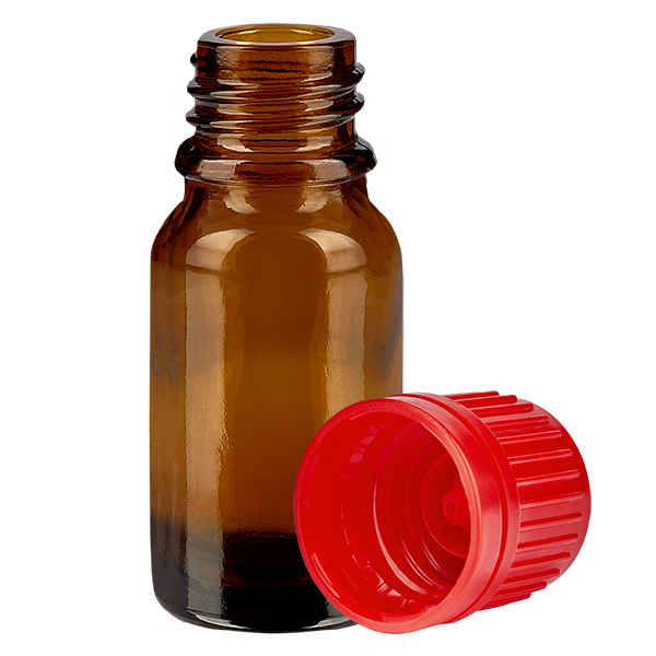 Bottiglia da 10ml 11mm SV rosso OV BrownLine UT18/10