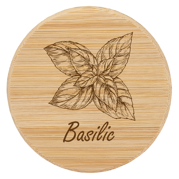 Coperchio in legno "Basilic" per WECK RR60 Coperchio in legno "Basilic" per WECK RR60