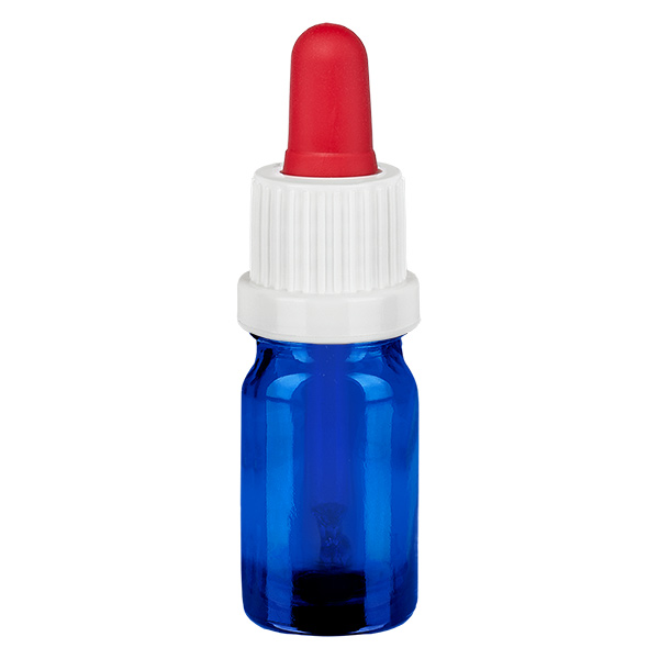 Flacone per pipette da 5 ml bianco/rosso OV BlueLine UT18/5