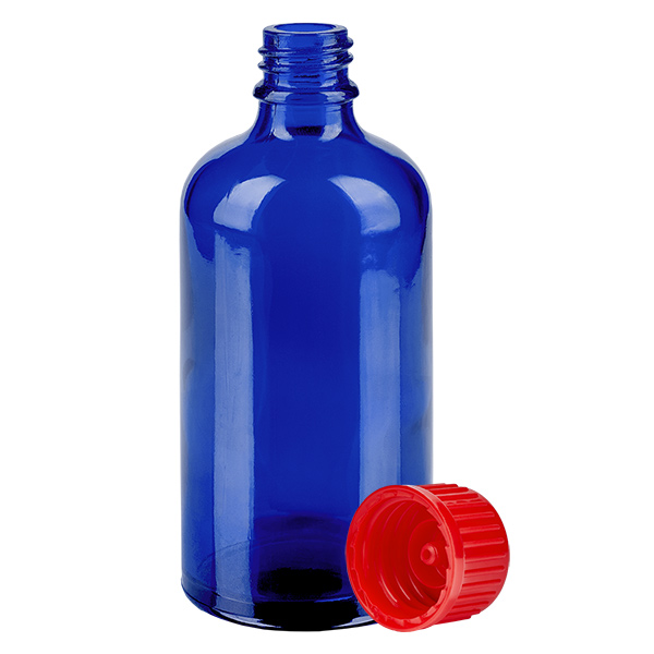 Flacone da 100ml 11mm SV rosso STD BlueLine UT18/100