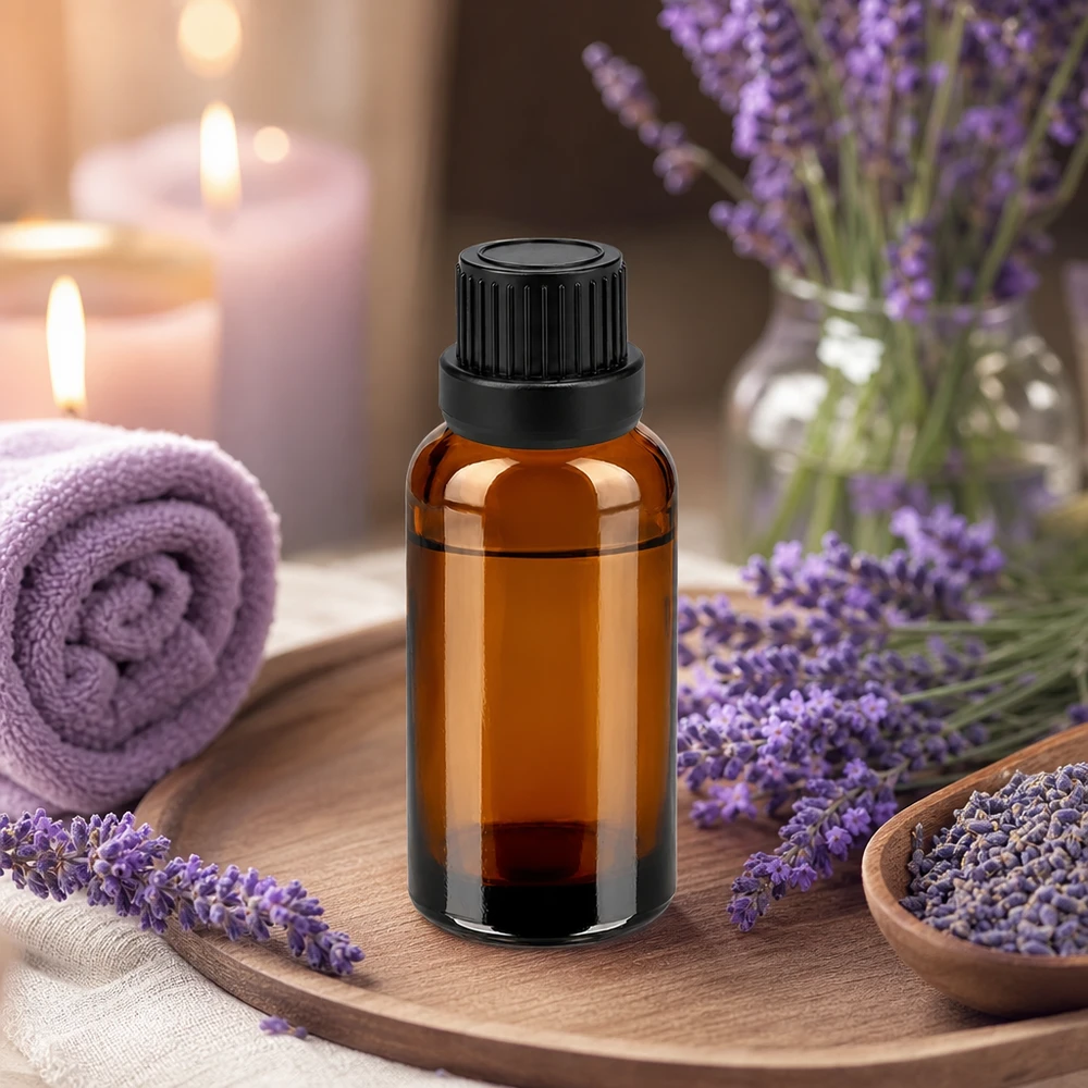 Flacone contagocce da 30 ml 2 mm nero OV BrownLine UT18/30 Flacone in vetro ambrato protetto dai raggi UV da 30 ml con tappo nero a prova di perdite per uso di laboratorio