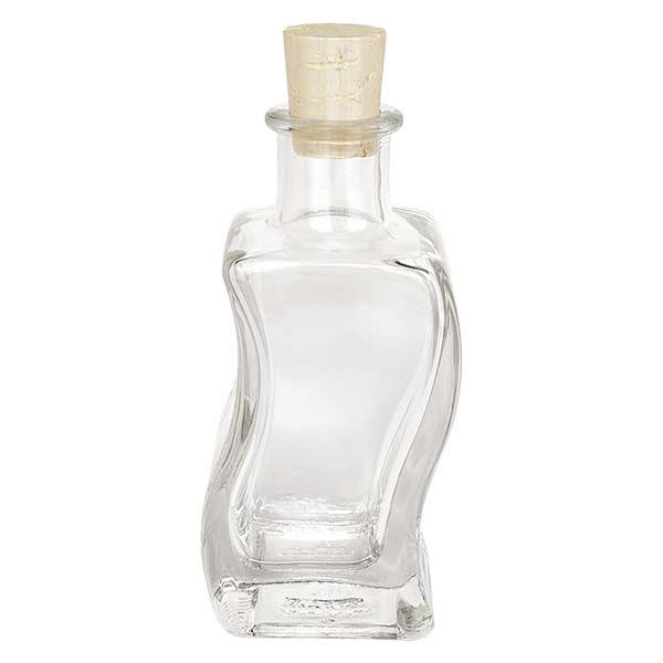 Altana 100ml trasparente, apertura 18mm, con tappo 18/22 Altana 100ml trasparente, apertura 18mm, con tappo 18/22