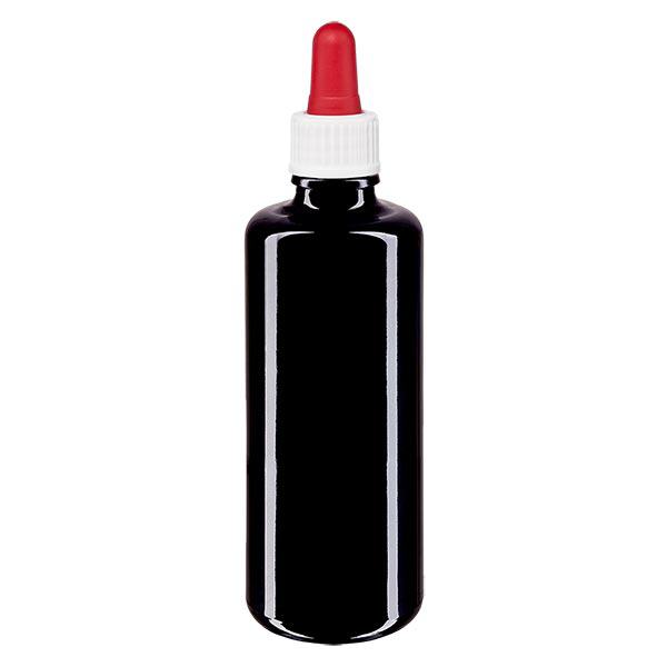 Flacone farmacia viola 50ml pipetta bianco/rosso pz.