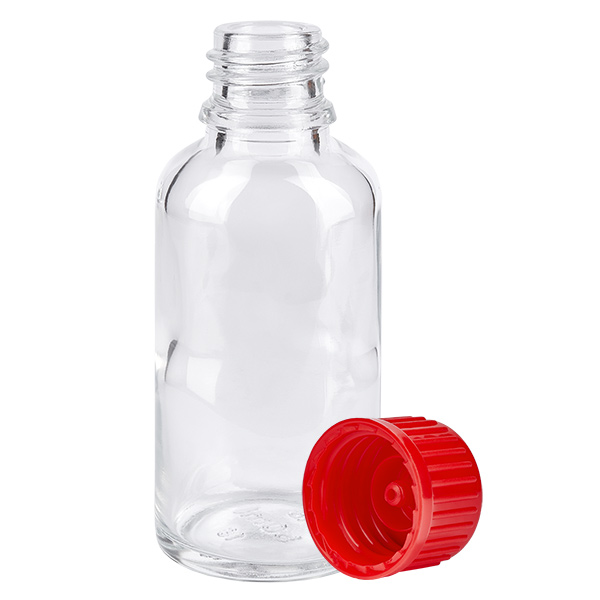 Bottiglia da 30ml 11mm SV rosso STD ClearLine UT18/30