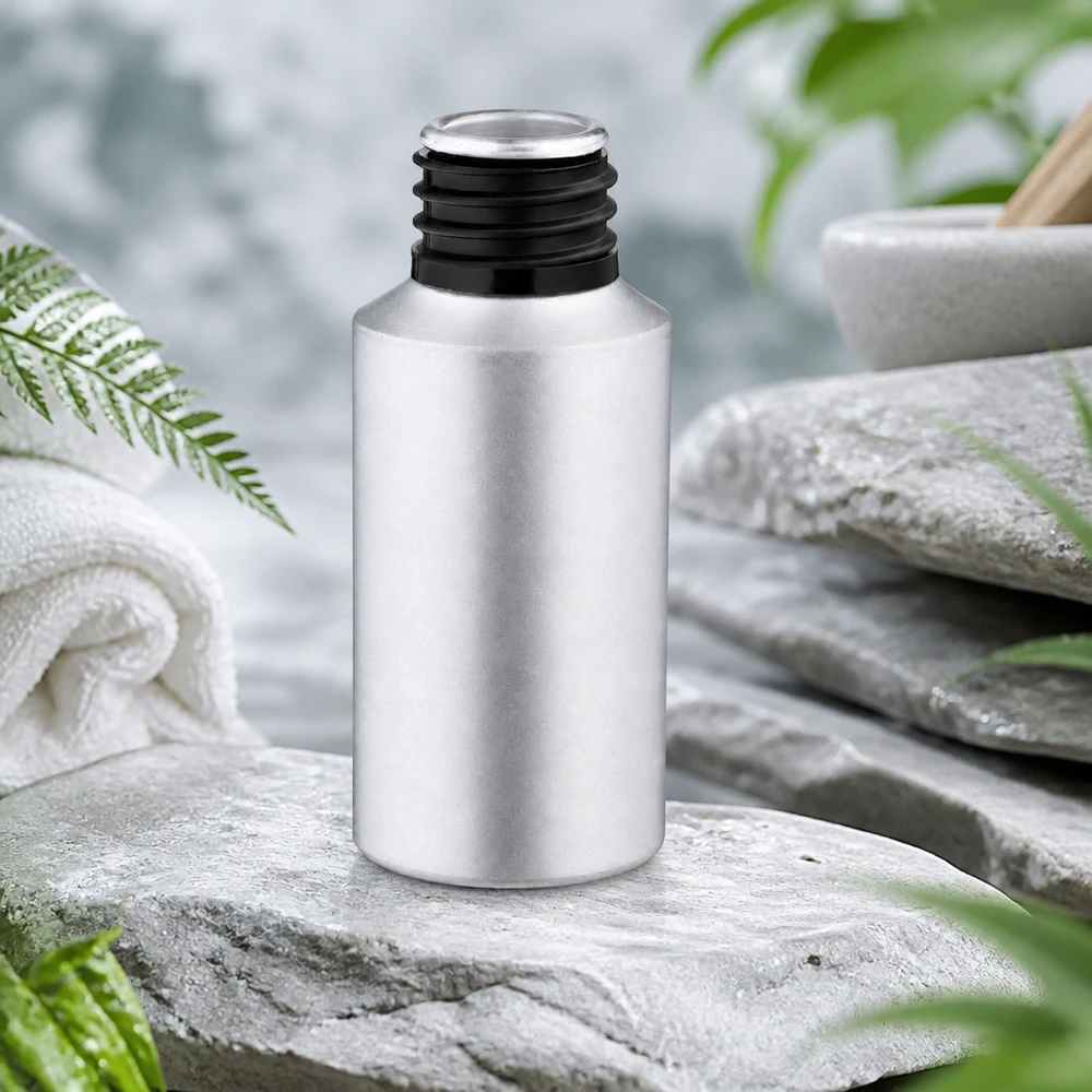 Bottiglia in alluminio decapato da 30 ml Robusto flacone in alluminio da 30 ml con superficie decapata resistente alla corrosione per una conservazione a lungo termine