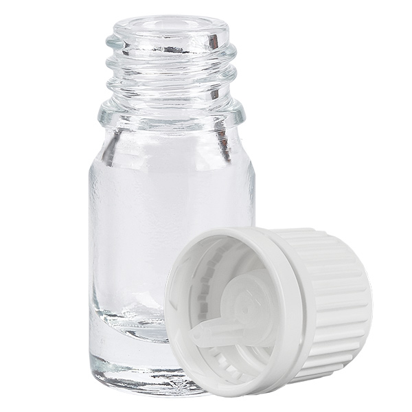 Flacone contagocce da 5 ml 0,7 mm bianco OV ClearLine UT18/5 Flacone contagocce da 5 ml 0,7 mm bianco OV ClearLine UT18/5