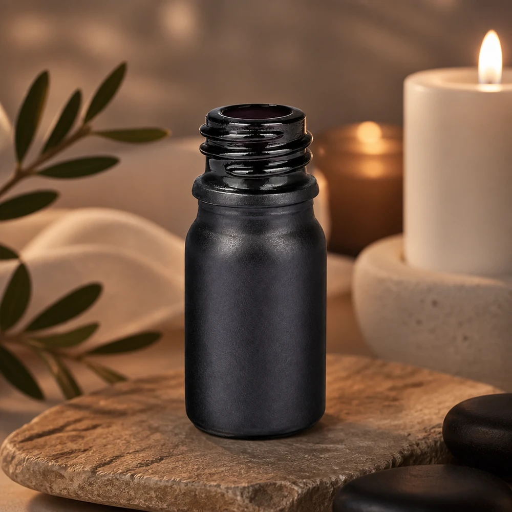 Flacone farmaceutico da 5 ml BlackLine UT18/5 UNiTWIST Robusto flacone da farmacia da 5 ml BlackLine UT18/5 UNiTWIST con dosaggio ottimale per cosmetici naturali