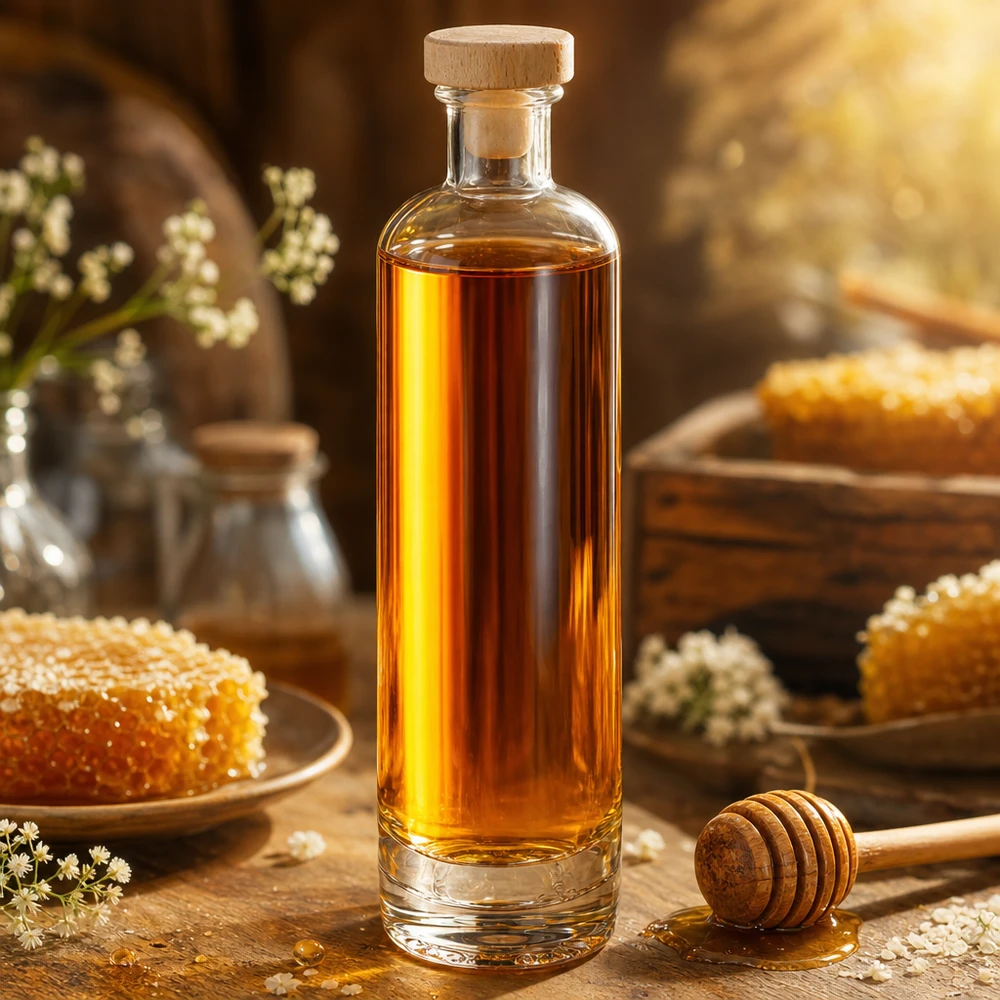 Bottiglia in vetro da 500 ml Ella con tappo in sughero con impugnatura in legno UNiTWIST® Bottiglia in vetro da 500 ml Ella con tappo in sughero con impugnatura in legno UNiTWIST®