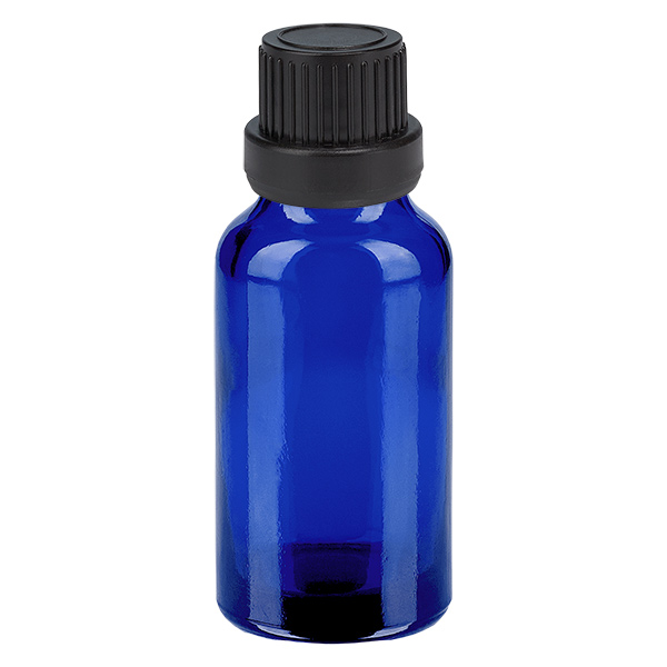 Flacone contagocce da 20 ml 2 mm nero OV BlueL. UT18/20