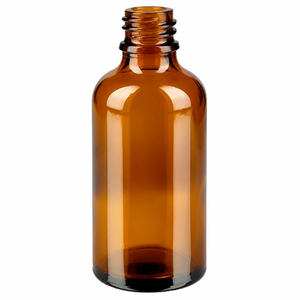 Flacone per pipette da 50 ml bianco OV BrownLine UT18/50 Bottiglia in vetro ambrato da 50 ml con filettatura a vite per pipette e applicazioni di laboratorio