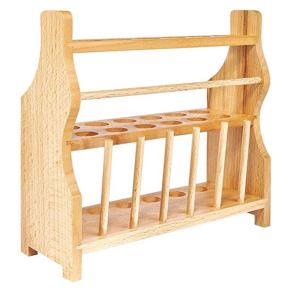 Portaprovette in legno, per vasi fino a circa 18 mm di Ø