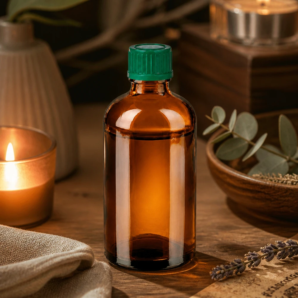 Bottiglia da 100 ml 11 mm SV verde STD BrownLine UT18/100 Flacone da farmacia da 100 ml in vetro ambrato resistente ai raggi UV con sistema di chiusura verde sicuro
