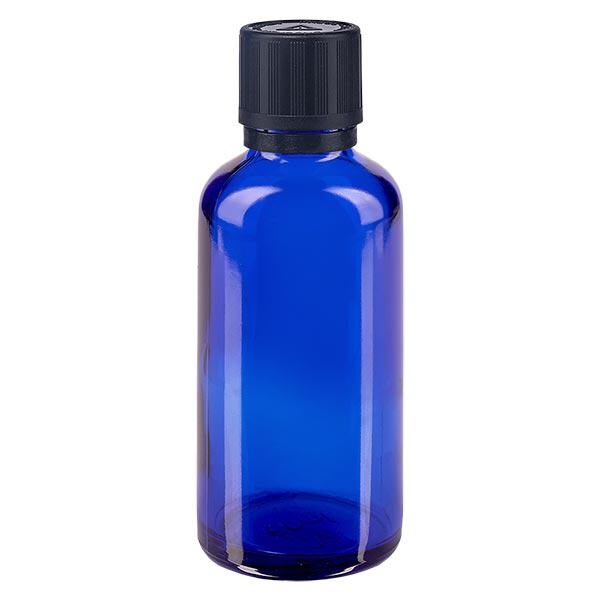 Contagocce blu da 50 ml. OV KiSi Bli nero/1mm ApoGlas