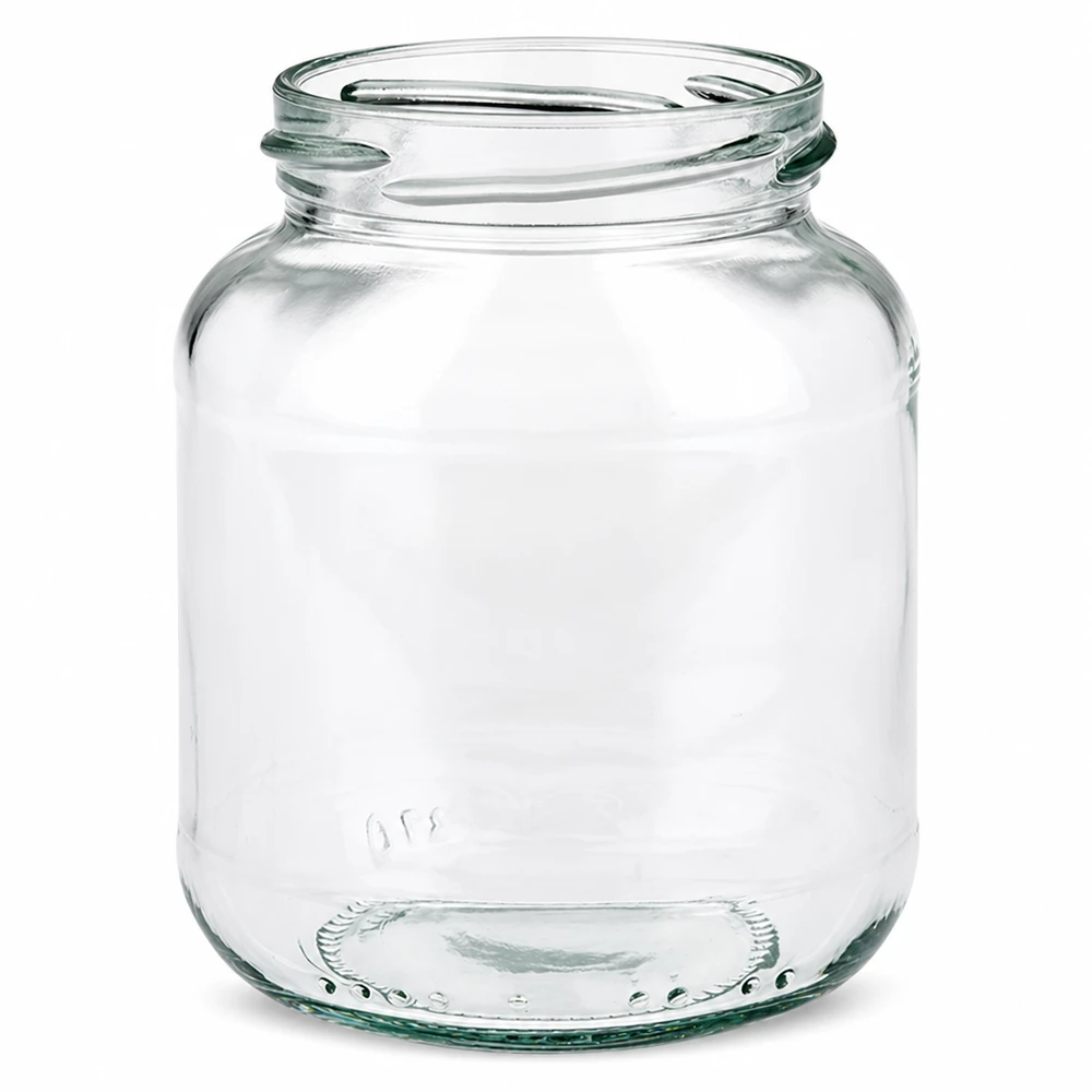 UNiTWIST Oval370 - Vaso ovale capacità 370ml TO66 UNiTWIST Oval370 barattolo per conserve 370ml TO66 filetto ovale trasparente barattolo per marmellata vuoto