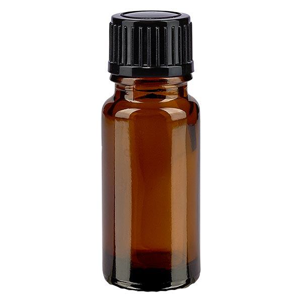 Flacone contagocce marrone da 10ml STD nero/1mm ApoGlas Flacone contagocce marrone da 10ml STD nero/1mm ApoGlas